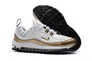 nike air max 98 team model gold white